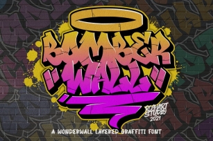 Bomber Wall Graffiti Font Download