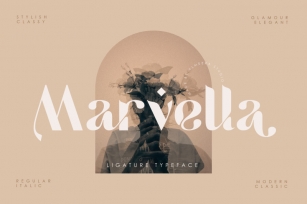 Marvella | Ligature Typeface Font Download