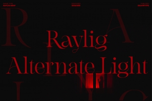 Raylig Alternate Light Font Download
