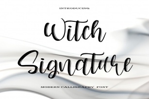 Witch Signature Font Download