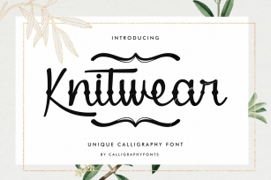 knitwear Font Download