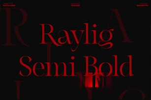 Raylig Semi Bold Font Download