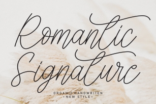 Romantic Signature Font Download