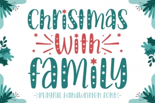 Christmas with Family Font Download