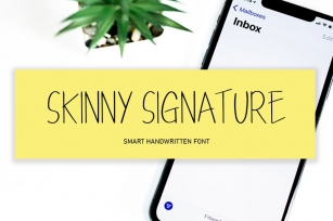 Skinny Signature Font Download