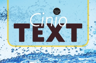 Cinio Text Font Download