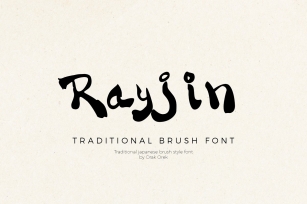 Rayjin Traditional Brush Font Download