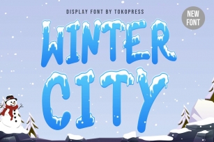 Winter City - Kids font Font Download