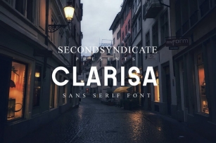 Clarisa - minimalist font Font Download