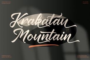 Krakatau Mountain Modern Script LS Font Download