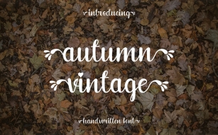 Autumn Vintage Font Download