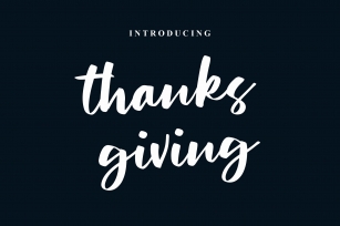 Thanks Giving Font Download