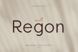 Regon Modern Sans Serif Font Download