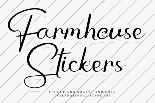 Farmhouse Stickers Font Download