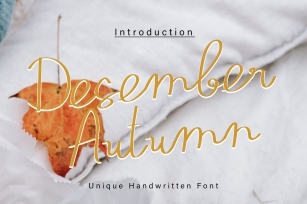 Desember Autumn Font Download