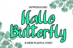 Hallo Butterfly Font Download