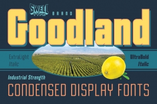 Goodland Condensed Display fonts Font Download
