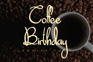 Coffee Birthday Font Download