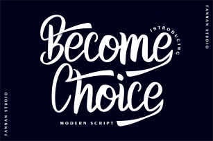 Become Choice Font Download