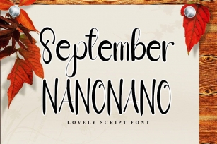 September Nanonano Font Download