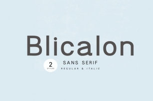 Blicalon - modern sans serif Font Download
