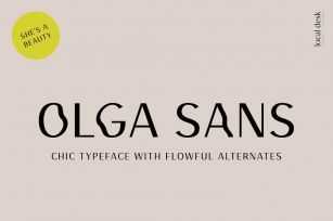 Olga Sans – Chic, Unique, Modern Font Download