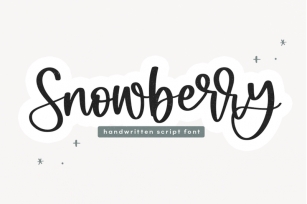 Snowberry | Handwritten Script Font Font Download