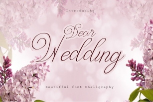Dear Wedding Font Download