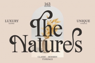The Natures / Modern Font Download