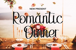 Romantic Dinner Font Download