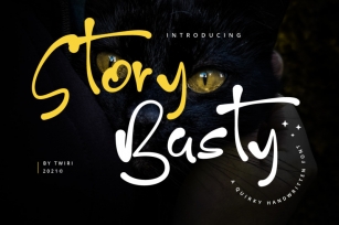 Story Basty Quirky Handwritten Font Font Download