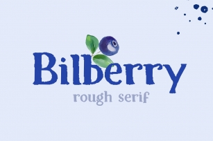 Bilberry rough serif font Font Download