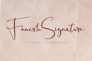 Fanish Signature - Elegant Font Font Download