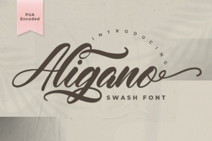 Aligano - Swash Font Font Download
