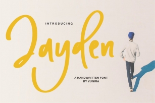 Jayden | A Handwritten Font Font Download