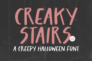 CREAKY STAIRS Scary Halloween Font Download
