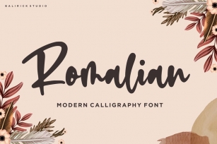 Romalian Script Font YH Font Download