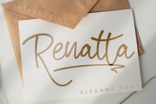 Renatta - Elegant Script Font Font Download