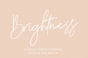 Brightness - Casual Script Typeface Font Font Download