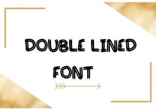 Double Lined Font Download