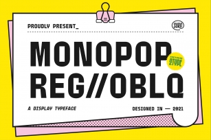 Monopop Font Download