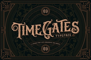 Timegates Typeface + Extras Font Download