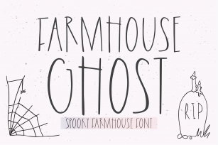 FARMHOUSE GHOST Halloween Font Download