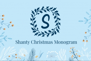 Shanty Christmas Monogram Font Download