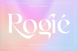 Rogie - Modern Display Serif Font Download
