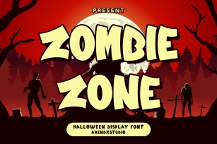Zombie Zone -Halloween Display Font Download