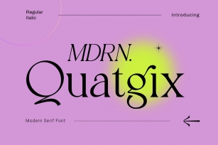 Quatgix Modern Serif Font Download