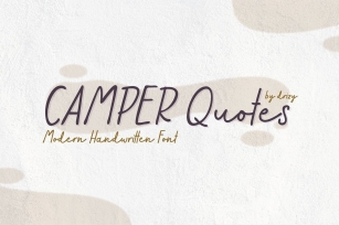 Camper Quotes Font Download