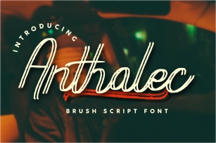 Anthalec Script Font Download
