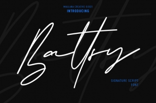 Battsy Signature Font Font Download